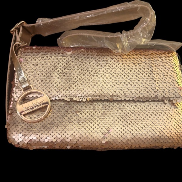 Nicole Miller Gold Sequin Shoulder Bag – NWT - Picture 6 of 10